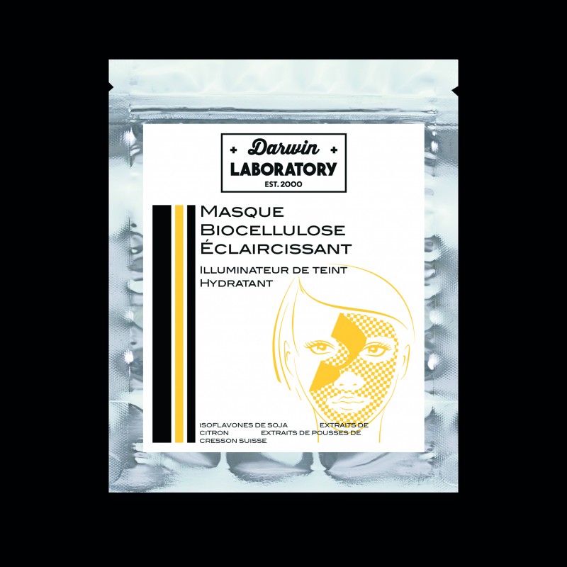 Darwin Laboratory Masque Cellulose Éclaircissant 8 ml Usage unique