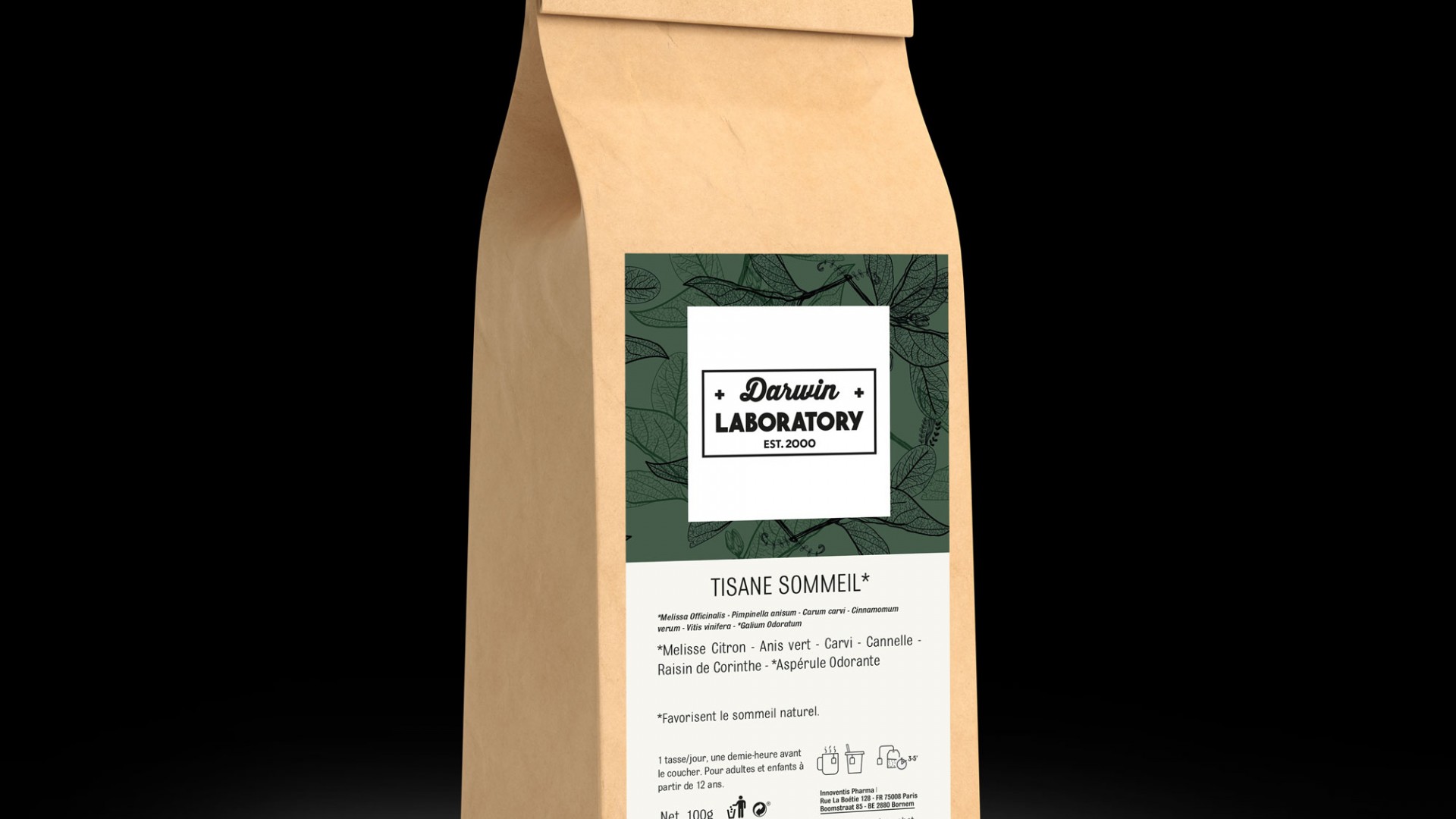 Darwin Laboratory Tisane Bio Sommeil 100 g