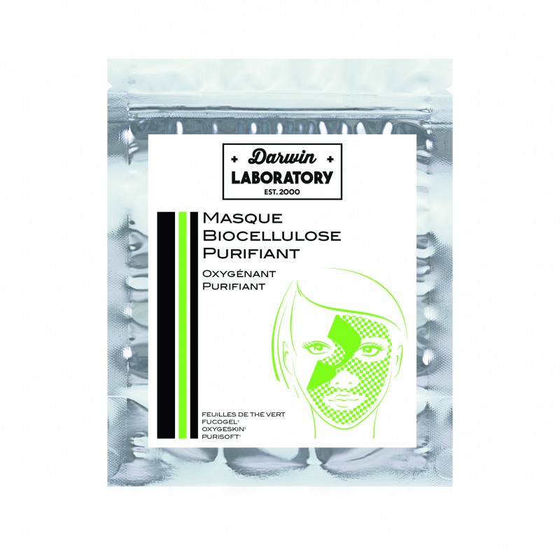 Darwin Laboratory Masque Cellulose Purifiant 8 ml Usage unique